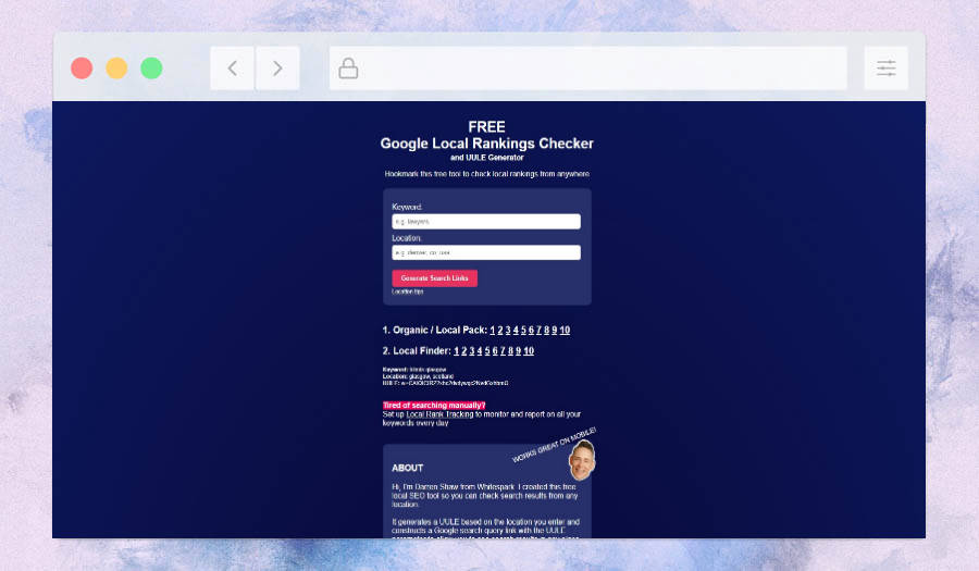 Free Local Search Checker